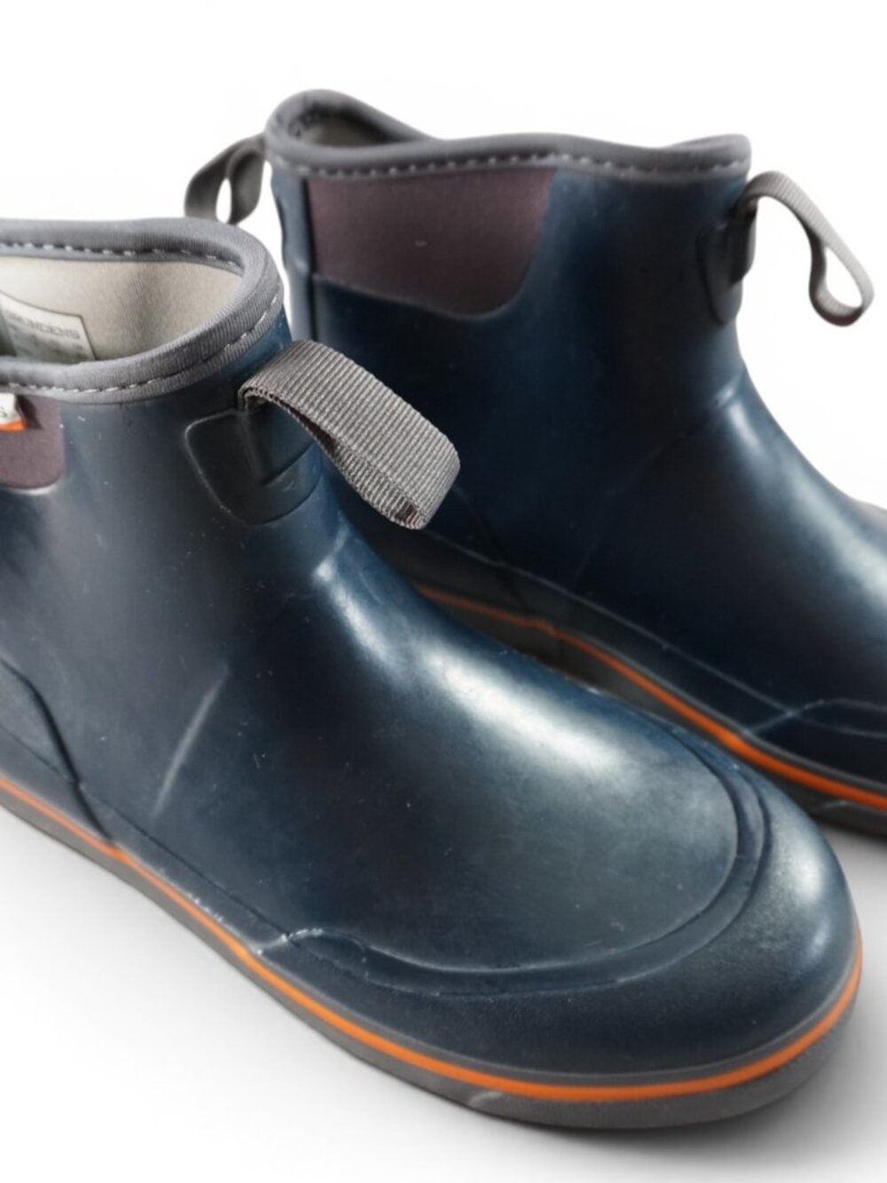 Grundens Deck Boss Ankle Boot Mens 8 Blue Rubber Ankle Waterproof Slip Resistant - Picture 8 of 13
